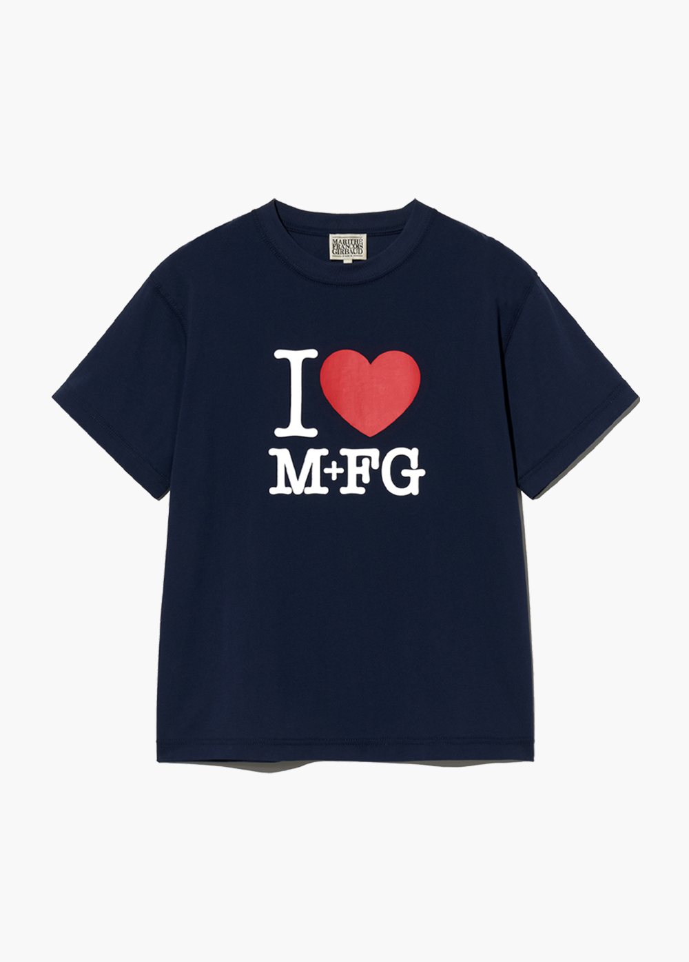 I LOVE MFG TEE navy - MARITHE FRANCOIS GIRBAUD