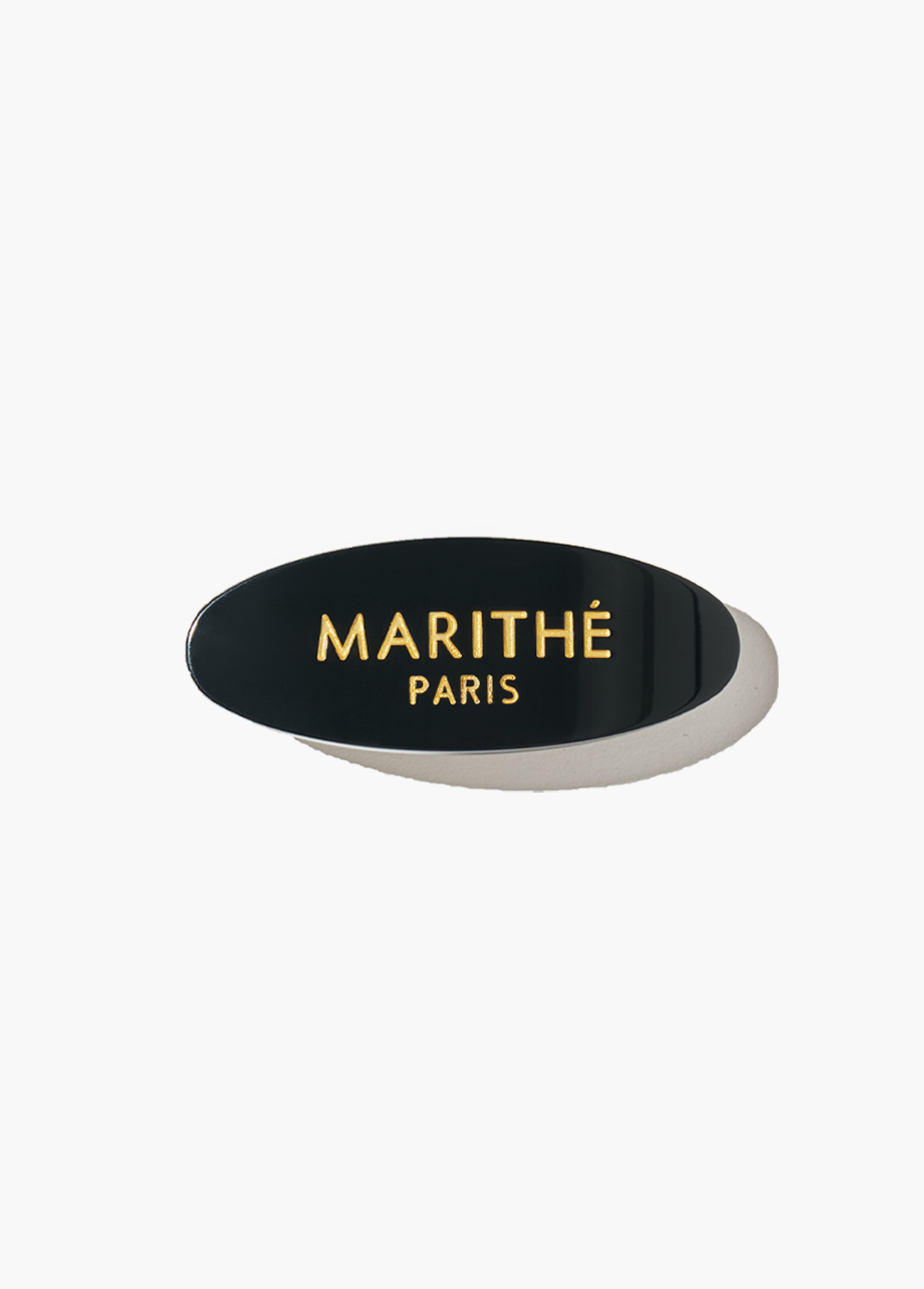 ヘアアクセサリー [MARITHE FRANCOIS GIRBAUD] REGULAR LOGO OVAL HAIR PIN REGULAR LOGO OVAL HAIR PIN black - MARITHE FRANCOIS GIRBAUD