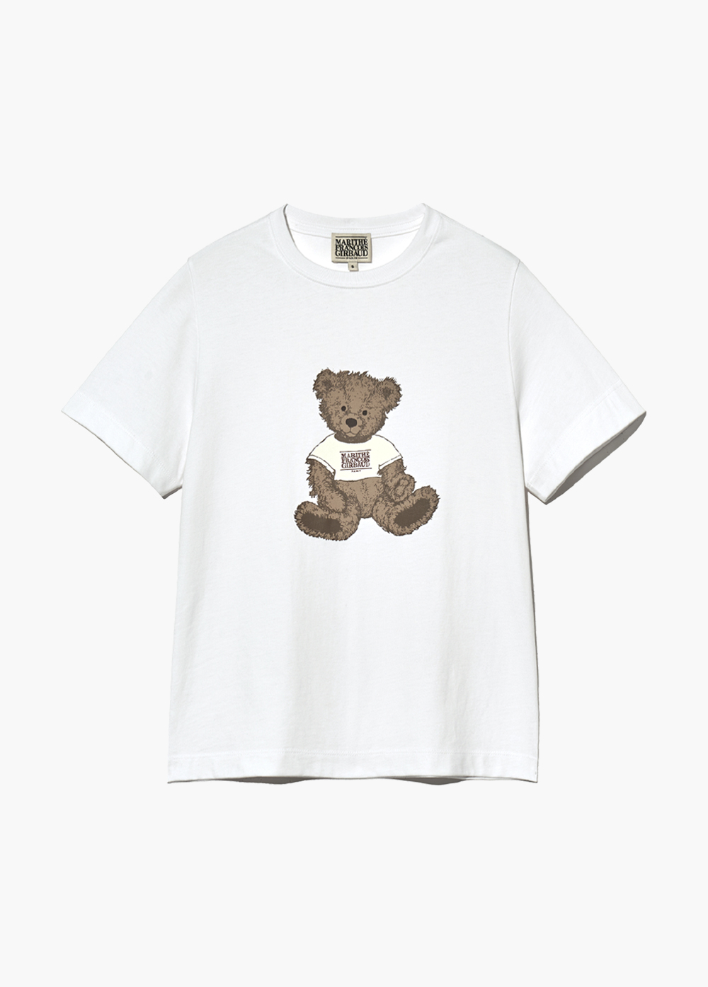 W DOODLE BEAR TEE white - MARITHE FRANCOIS GIRBAUD