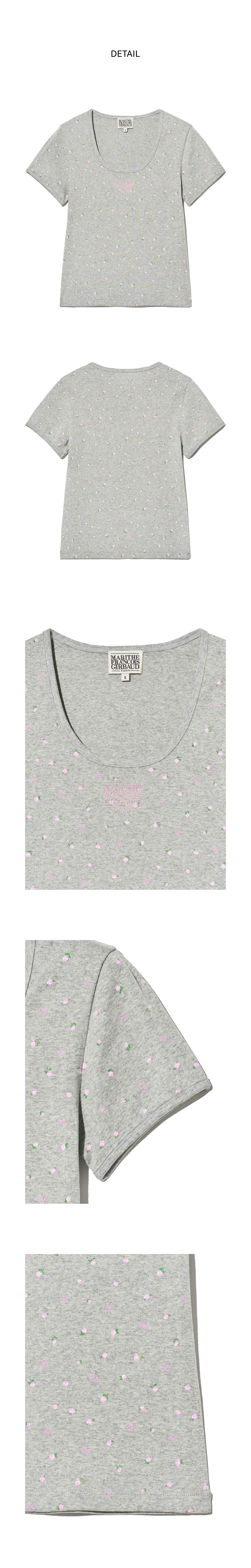 ★Marithe + Francois Girbaud★ W FLOWER SHORT SLEEVE TEE whi MARITHE FRANCOIS GIRBAUD] W FLOWER SHORT SLEEVE TEE (2款