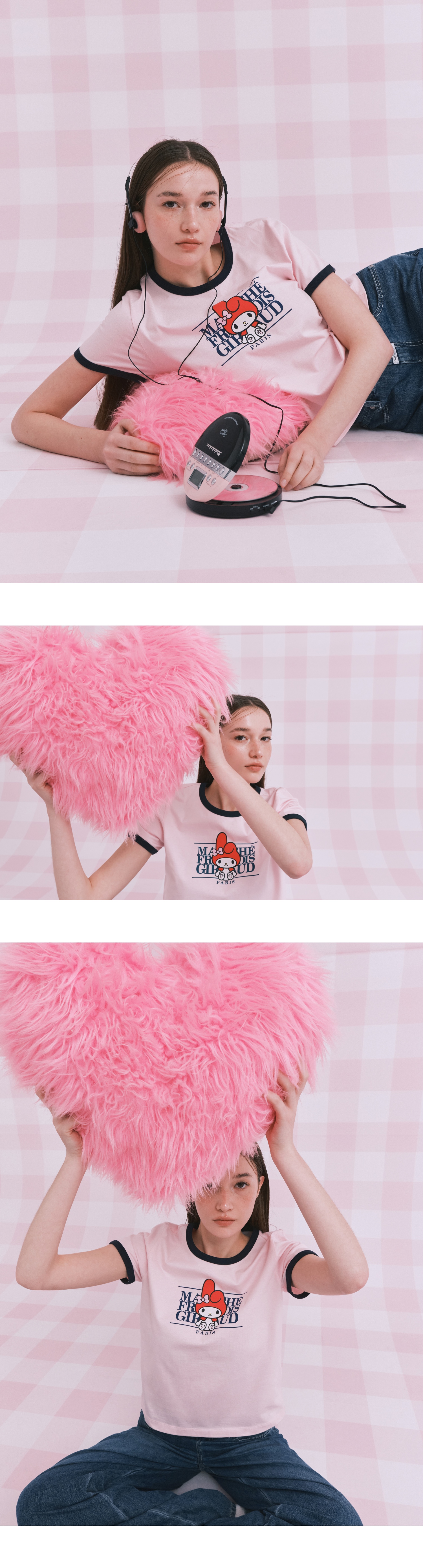 MARITHE X MY MELODY W RINGER TEE | WY Store