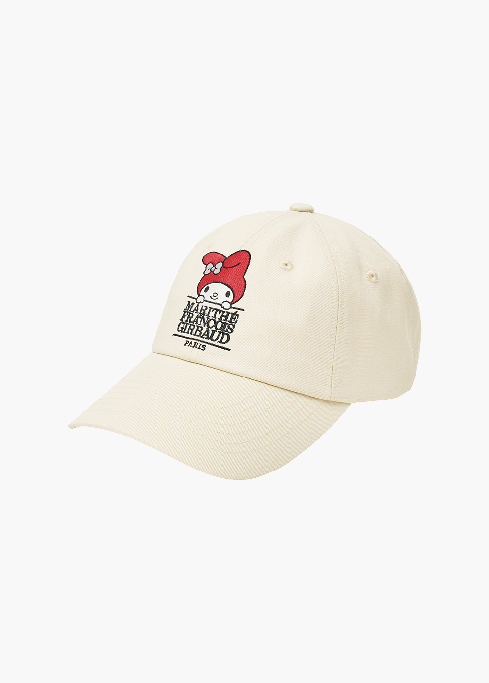 MARITHE X MY MELODY CLASSIC LOGO CAP ivory - MARITHE