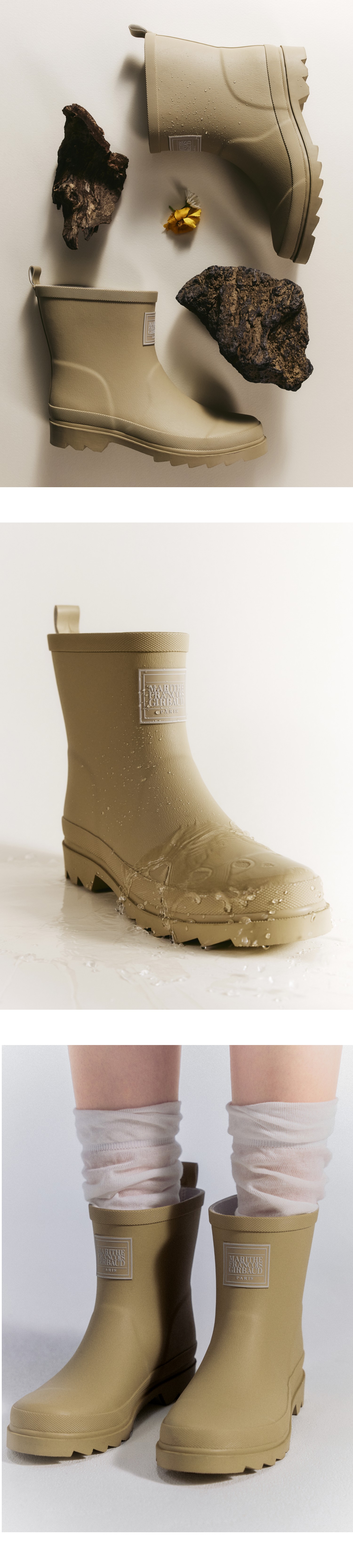 CLASSIC LOGO RAIN BOOTS LOW - 2 COLORS BROWN