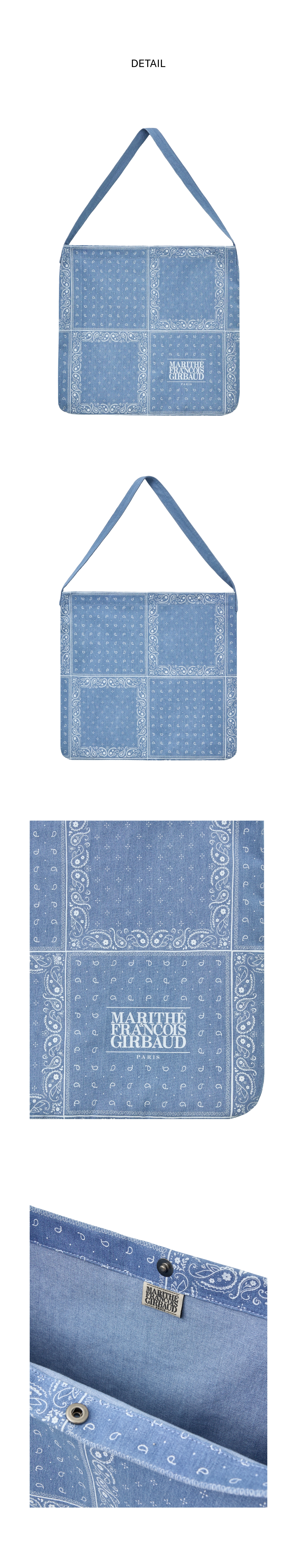 【Marithe + Francois Girbaud】BANDANA ONE SHOULDER ECO BAG Marithe + Francois Girbaud】BANDANA ONE SHOULDER ECO BAG