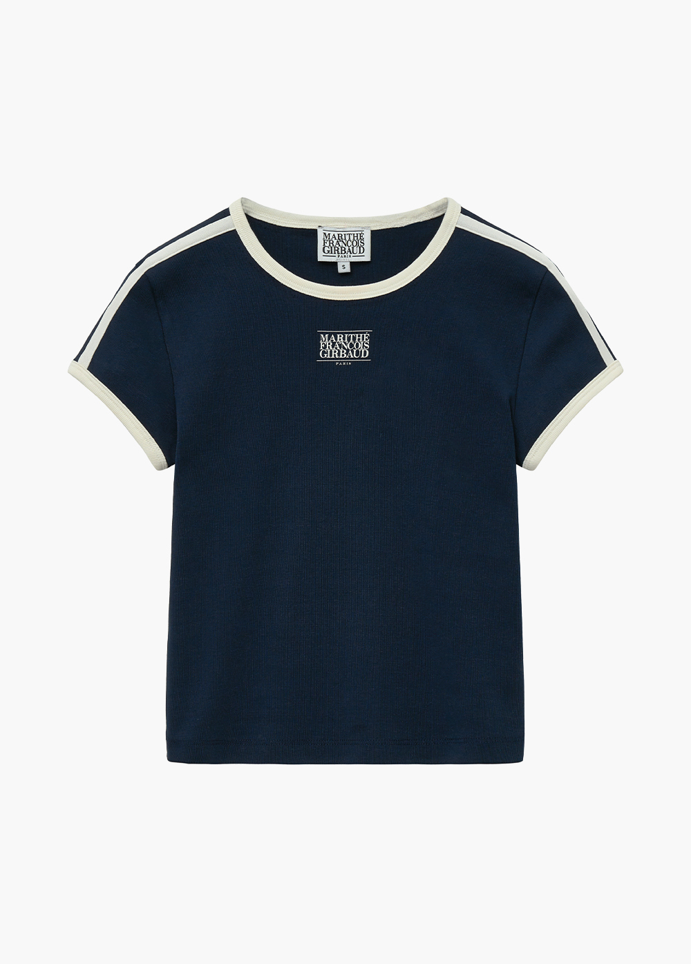 ★【MARITHE】 MOUVEMENT W CLASSIC LOGO SLIM RINGER TEE★ h-2.jpg