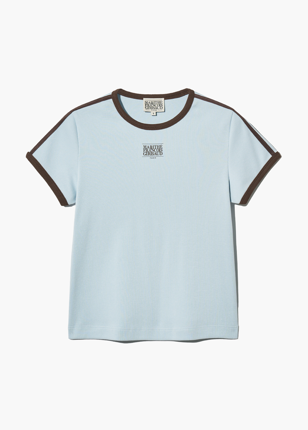 【MARITHE】MOUVEMENT W CLASSIC LOGO SLIM RINGER TEE 3COLOR h-2.jpg