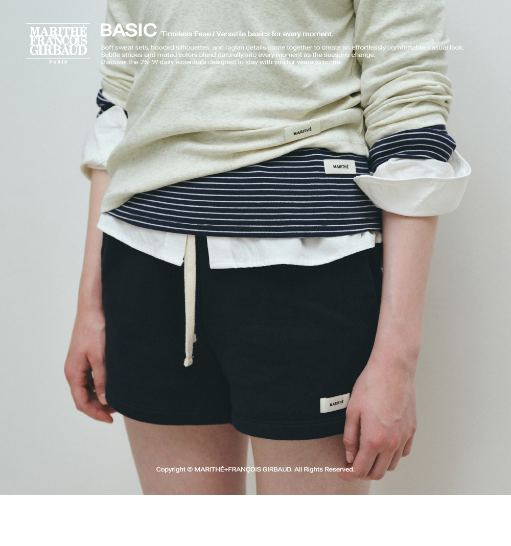 W BASIC COTTON CARDIGAN NAVY STRIPE