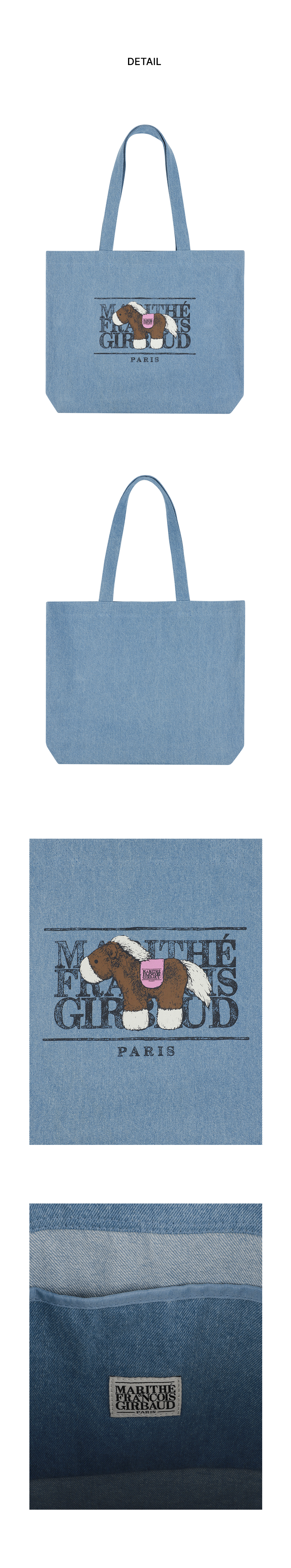 PONY CLASSIC LOGO ECO BAG sky blue - MARITHÉ+FRANҪOIS GIRBAUD