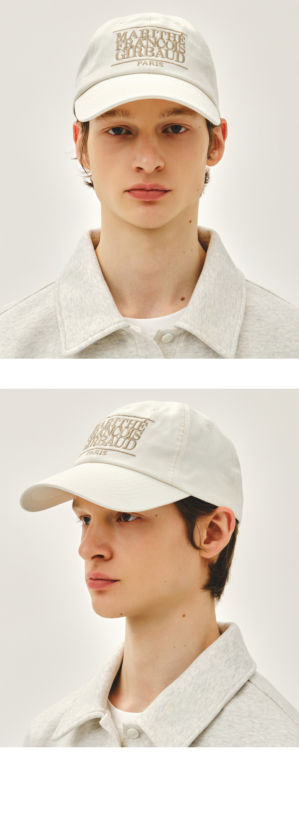 CLASSIC LOGO COVERED CAP ivory - MARITHÉ+FRANҪOIS GIRBAUD