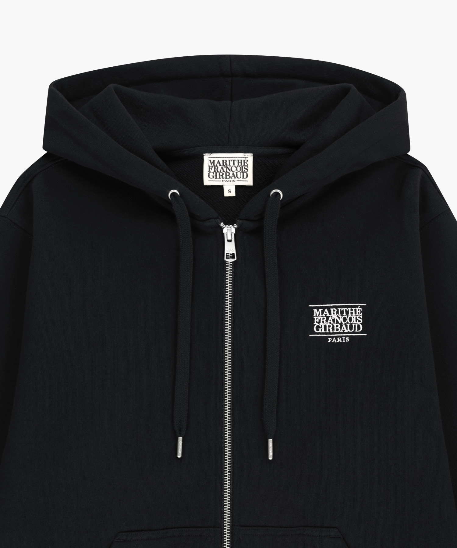トップス marithe francois girbaud Zip Up Jacket CLASSIC LOGO HOODIE ZIPUP black - MARITHÉ+FRANҪOIS GIRBAUD