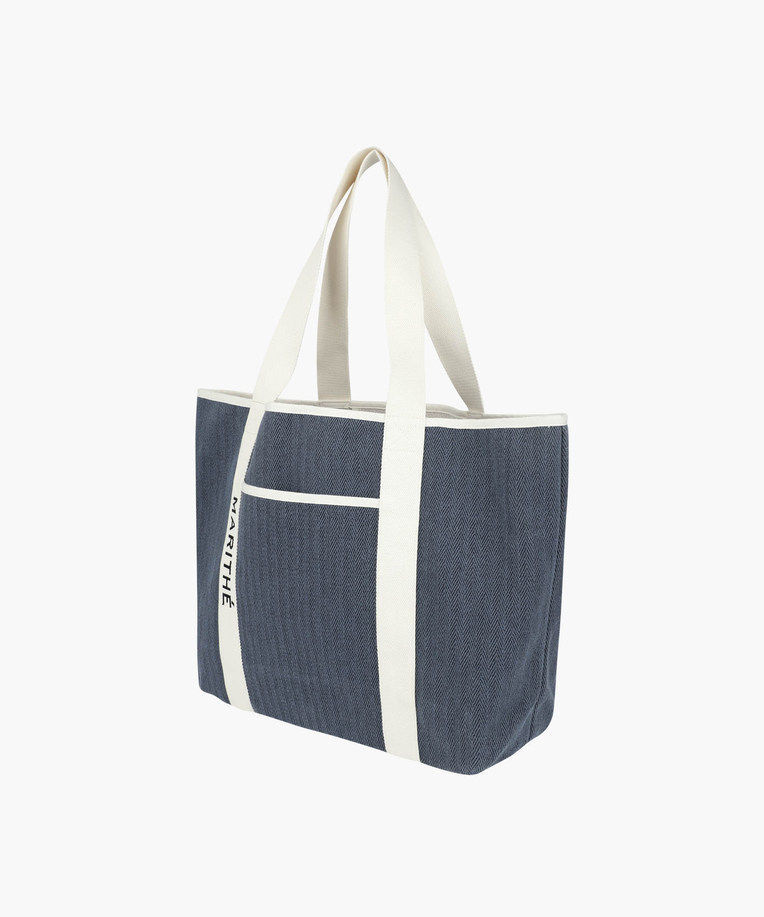 REGULAR LOGO BIG COTTON BAG navy - MARITHÉ+FRANҪOIS GIRBAUD
