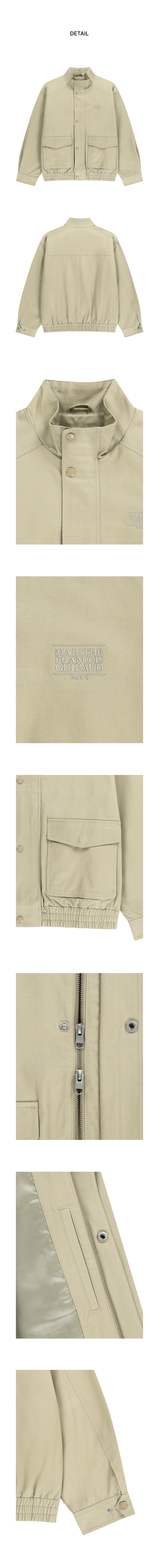 BASIC HARRINGTON JACKET - 2 COLORS BEIGE