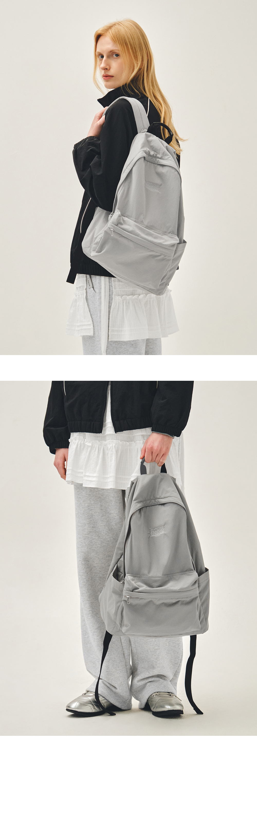 CLASSIC LOGO LIGHT BACKPACK - 2 COLORS GREY