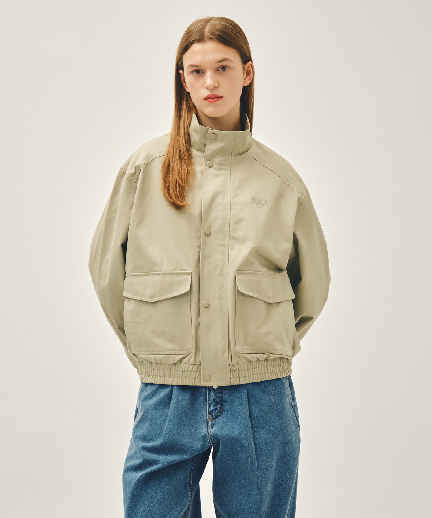 BASIC HARRINGTON JACKET beige - MARITHÉ+FRANҪOIS GIRBAUD
