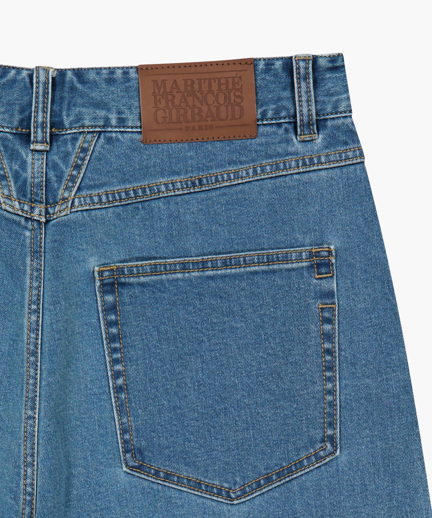 NEW M LOW-WAIST TUCK WIDE DENIM PANTS blue - MARITHÉ+FRANҪOIS GIRBAUD