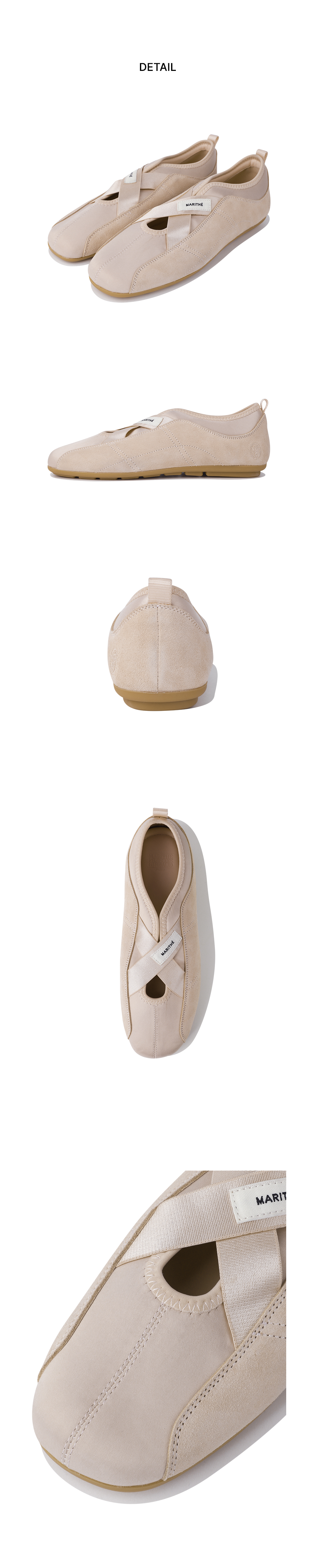 W BANDING FLATS SNEAKERS - 3 COLORS PINK