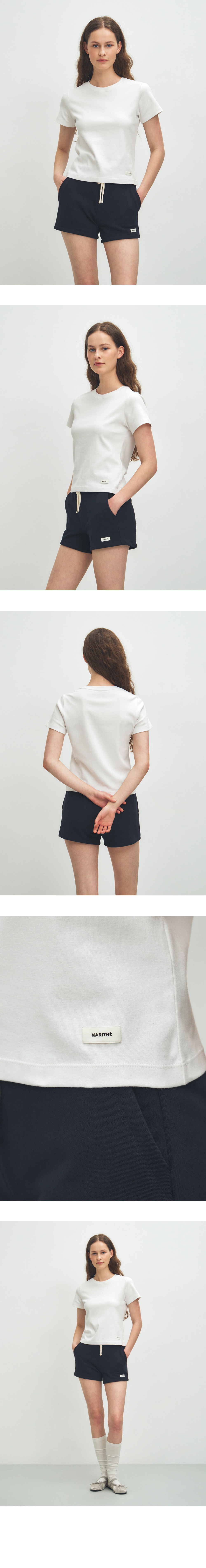 W BASIC TEE - 4 COLORS WHITE