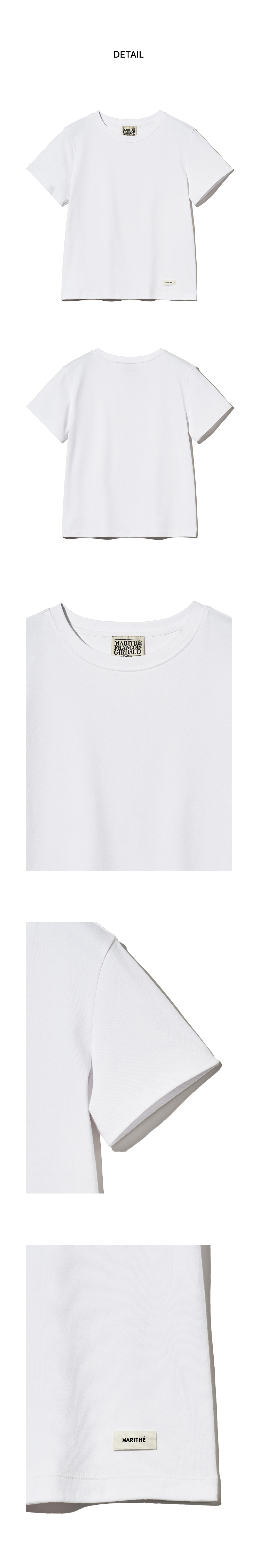 W BASIC TEE - 4 COLORS WHITE