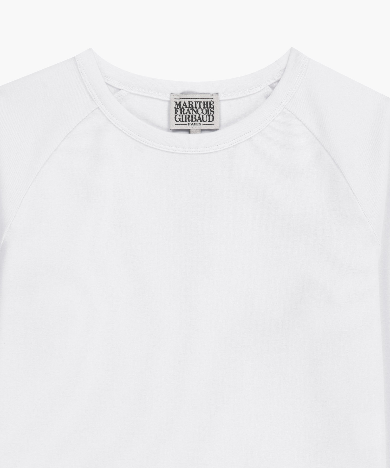 W BASIC CROP LONG SLEEVE white - MARITHÉ+FRANҪOIS GIRBAUD