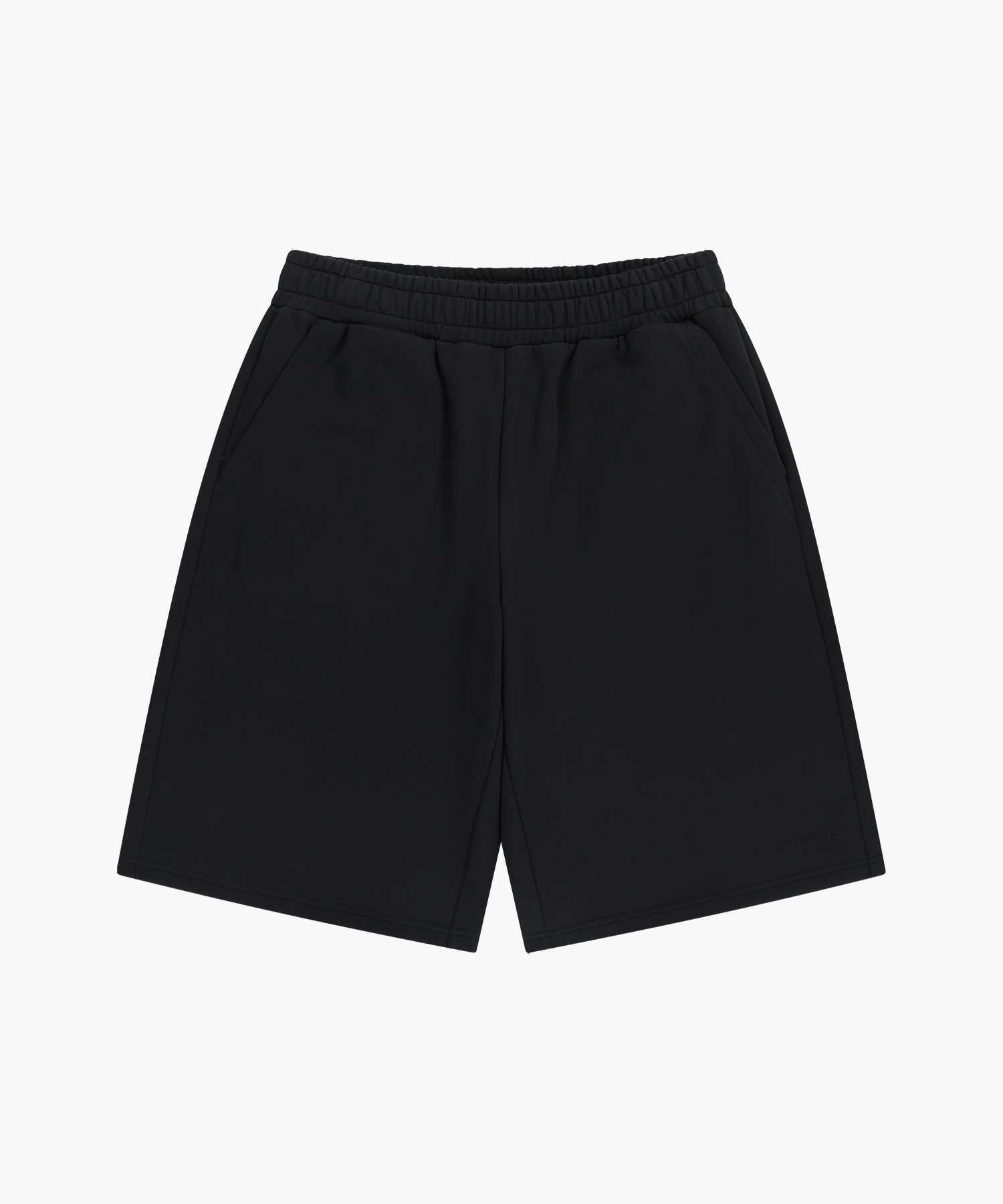 EMBO LOGO BERMUDA SWEAT SHORTS black - MARITHÉ+FRANҪOIS GIRBAUD