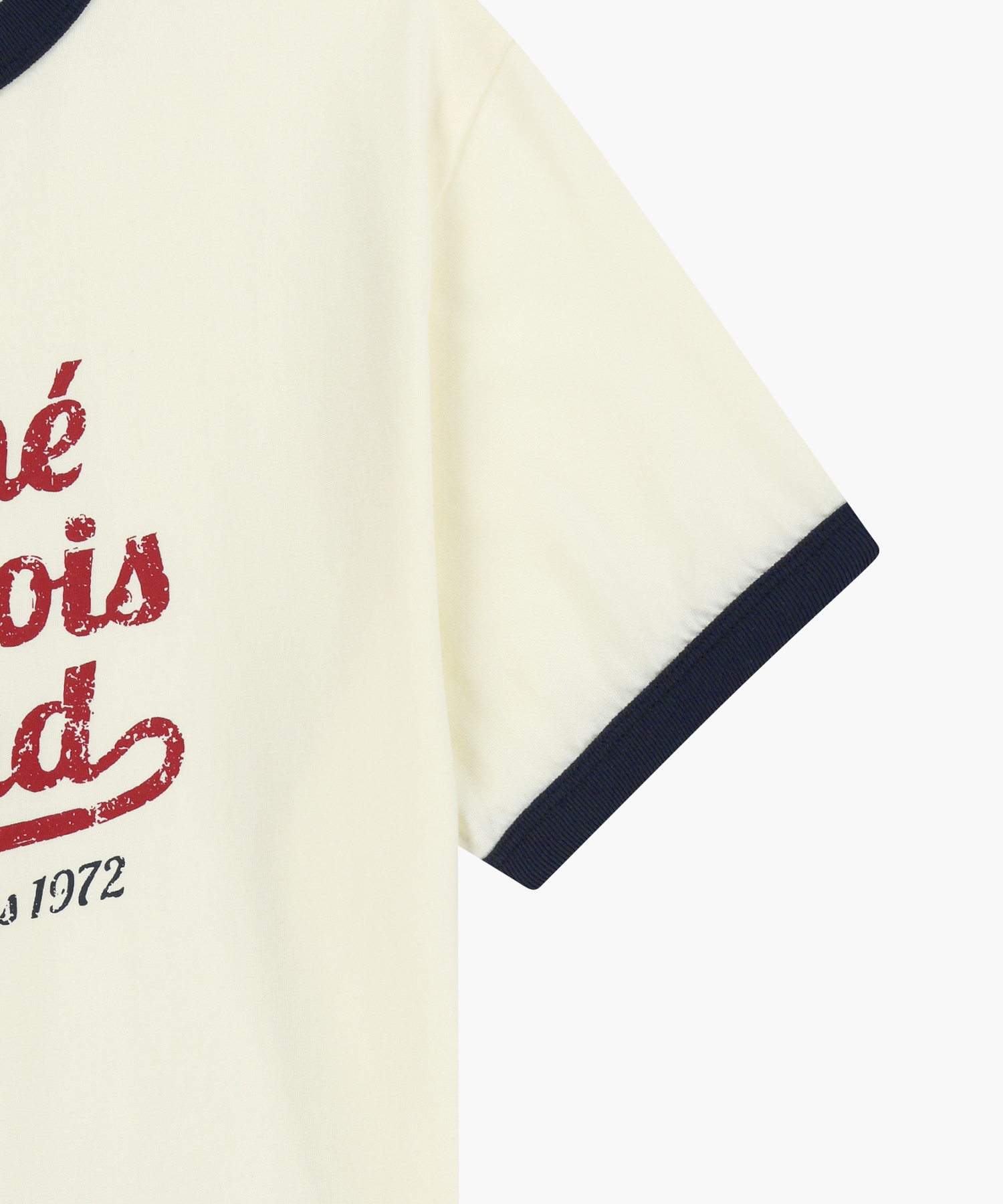 VINTAGE LOGO RINGER TEE ivory - MARITHÉ+FRANҪOIS GIRBAUD