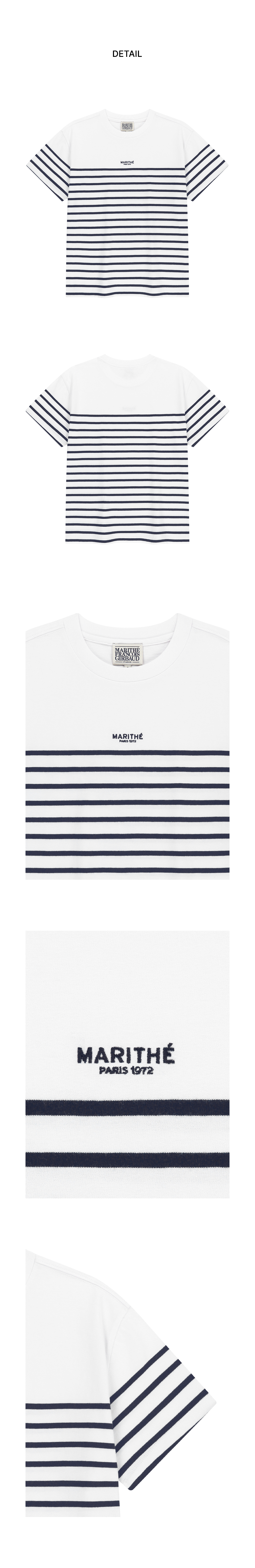 BLOCK STRIPE TEE - 3 COLORS NAVY