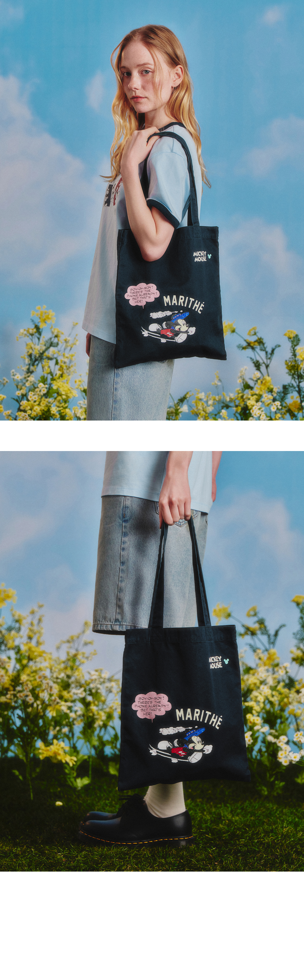 MICKEY COMIC ECO BAG - 3 COLORS NAVY