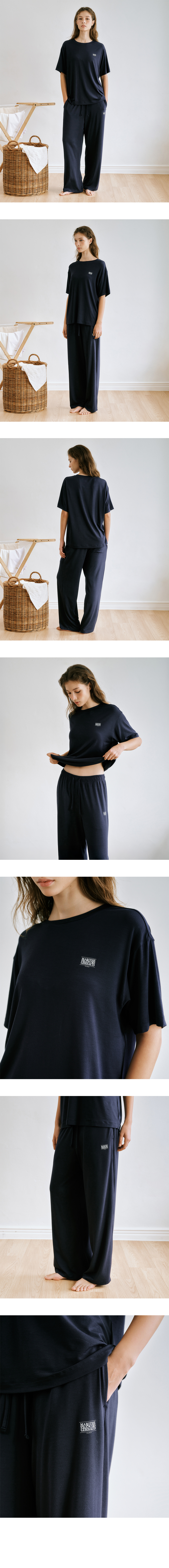 UNDERWEAR CLASSIC LOGO LOUNGE SET - 2 COLORS NAVY