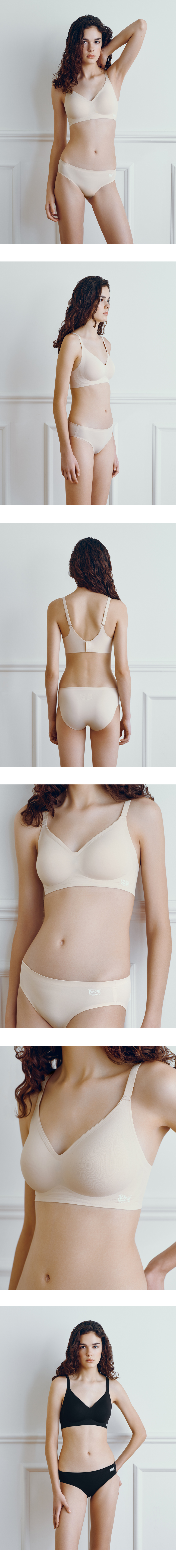 UNDERWEAR W CLASSIC LOGO FUSING BRA SET MIX
