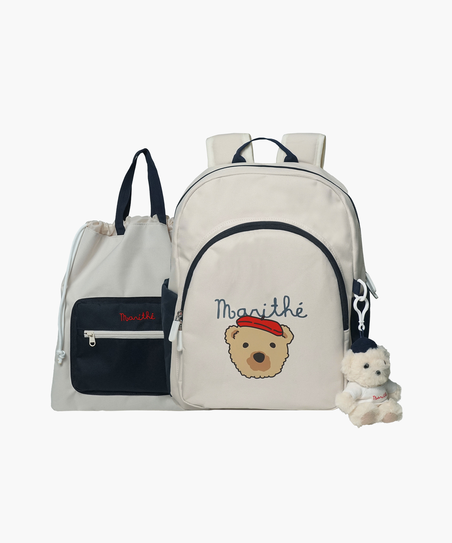 ENFANT BEAR BACKPACK ivory