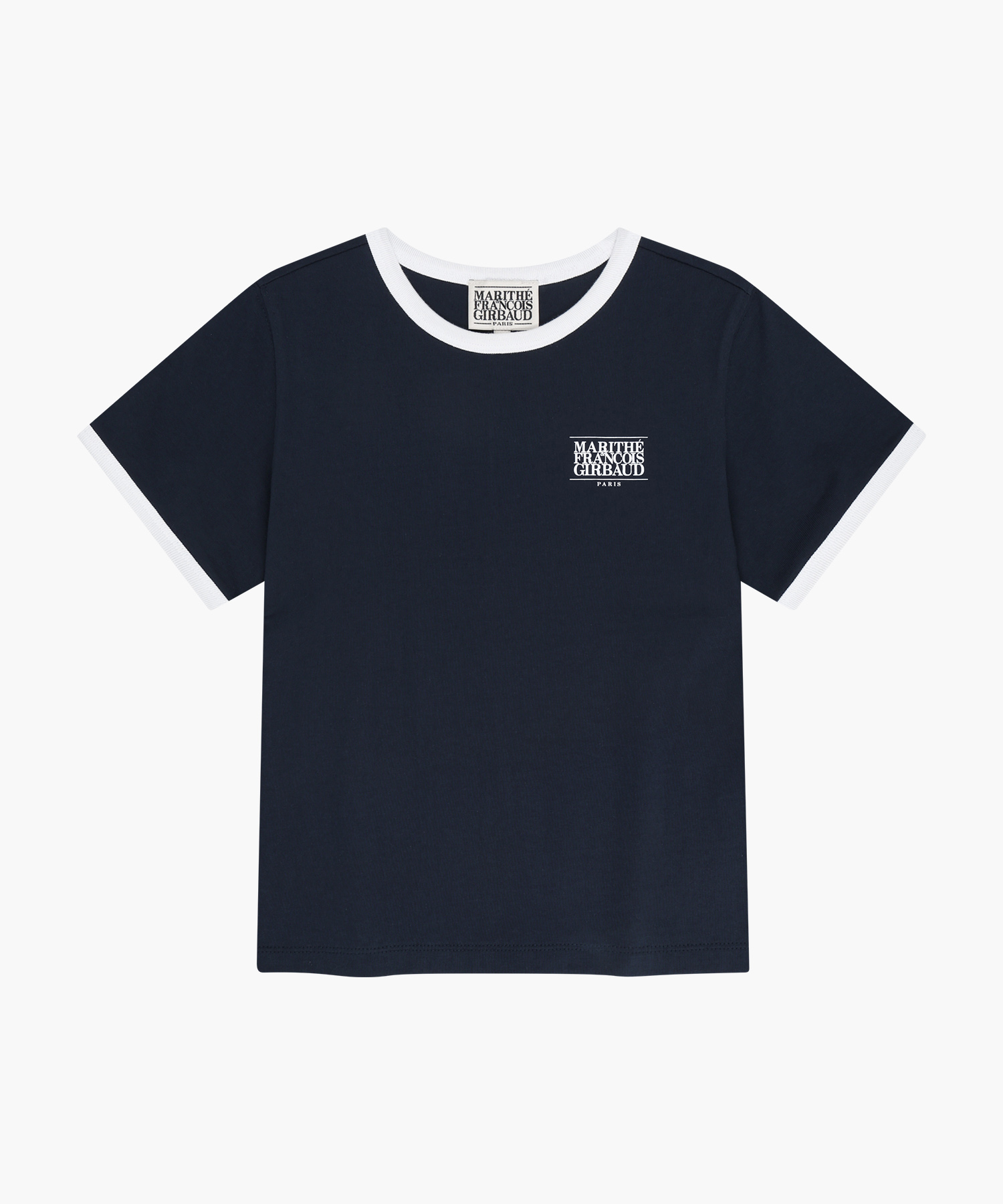 KIDS SMALL CLASSIC LOGO RINGER TEE navy - MARITHÉ+FRANҪOIS GIRBAUD