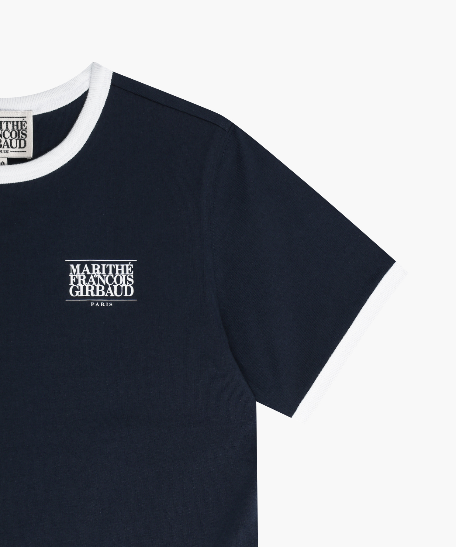 KIDS SMALL CLASSIC LOGO RINGER TEE navy - MARITHÉ+FRANҪOIS GIRBAUD