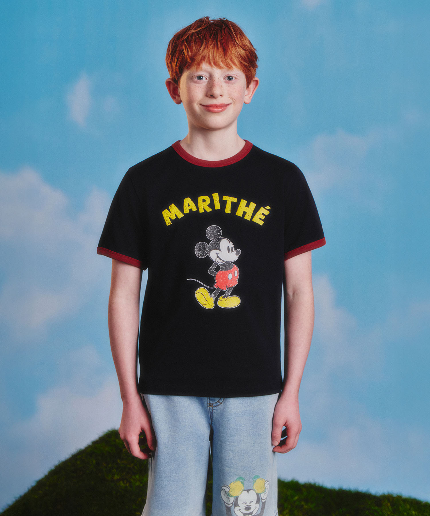DISNEY_MICKEY_KIDS RINGER TEE navy - MARITHÉ+FRANҪOIS GIRBAUD